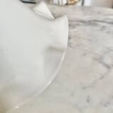 White opaline tulip glass lampshade