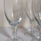 Six XXL blown glass stemmed glasses