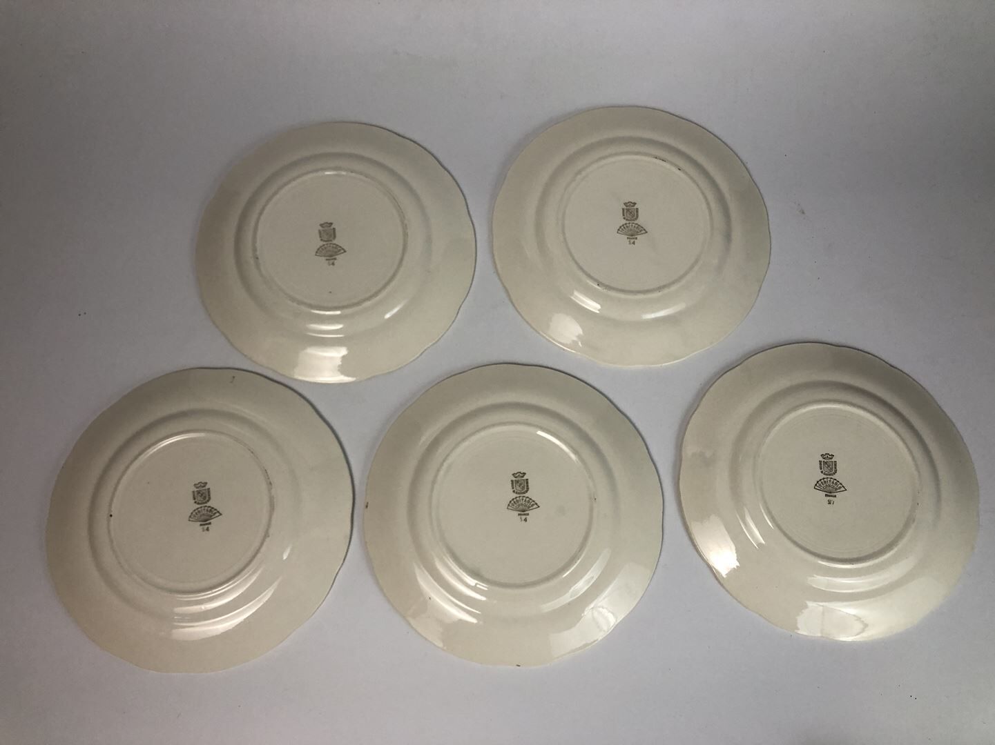 5 Digoin plates children's nursery rhymes