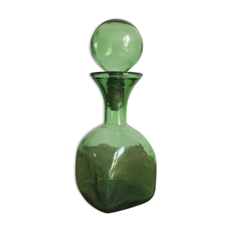 Vintage green decanter