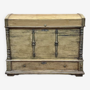 19th century domed fir chest from Eastern Europe