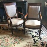 Paire de fauteuils d’époque directoire en acajou