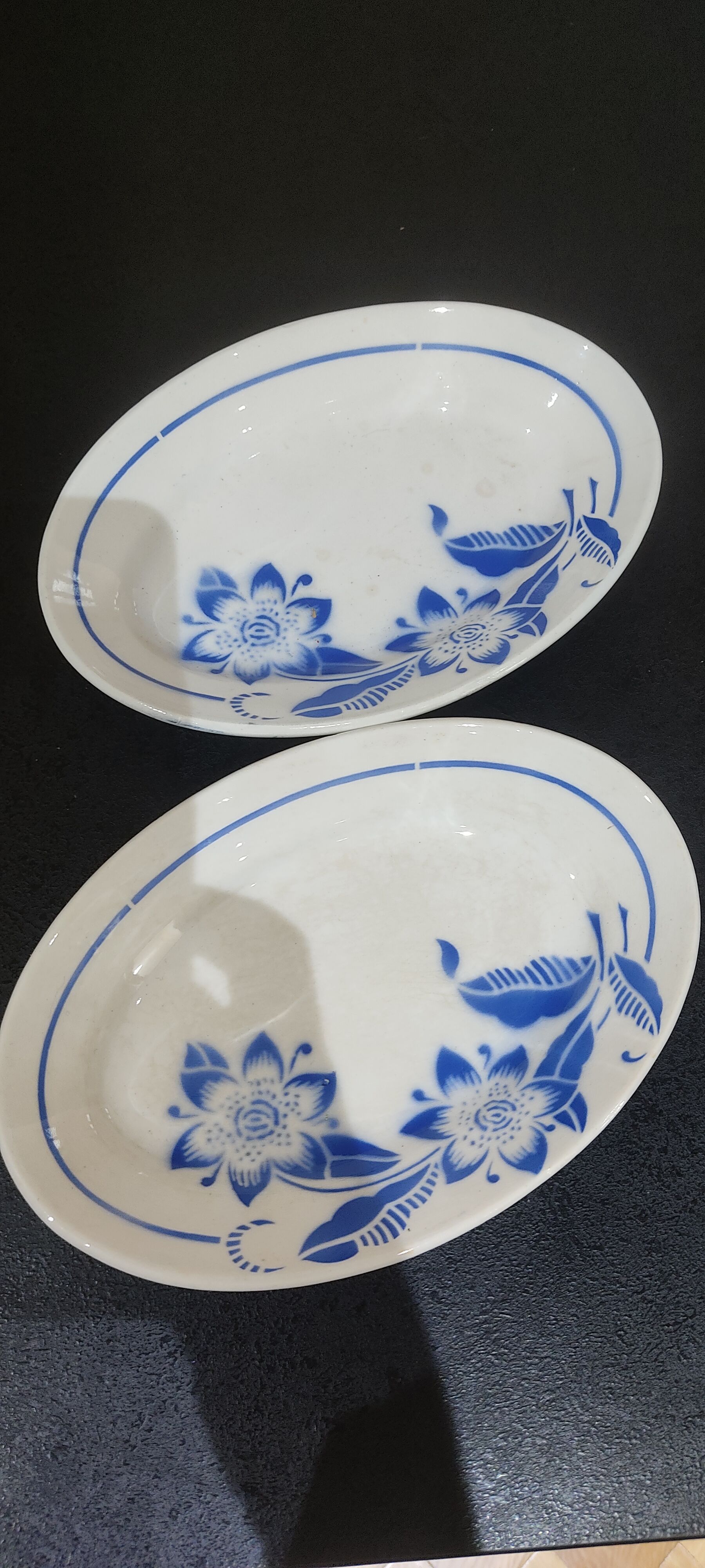 Lot de ravier Sarreguemines modèle Eparbleu