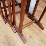 4 nesting tables in marquetry