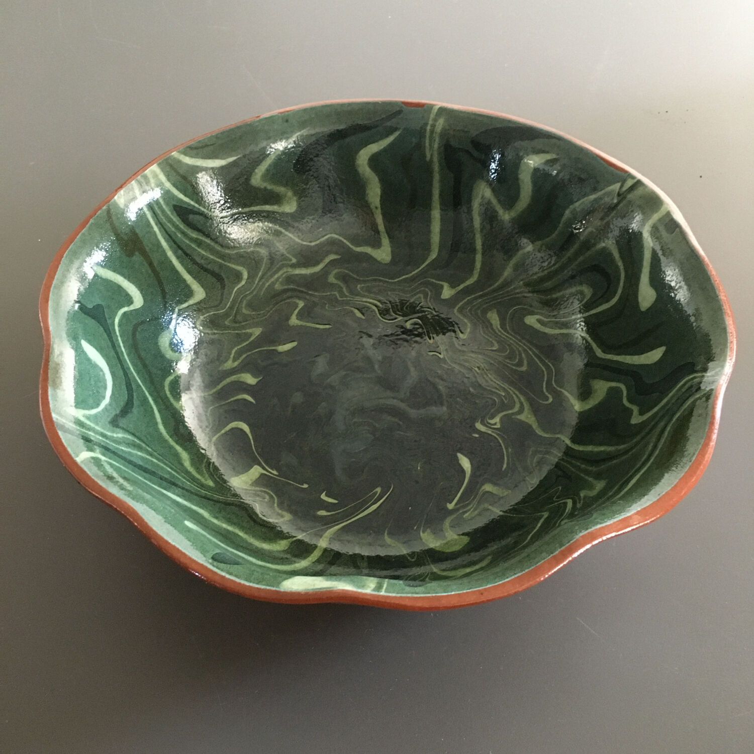Large mixed earth salad bowl
