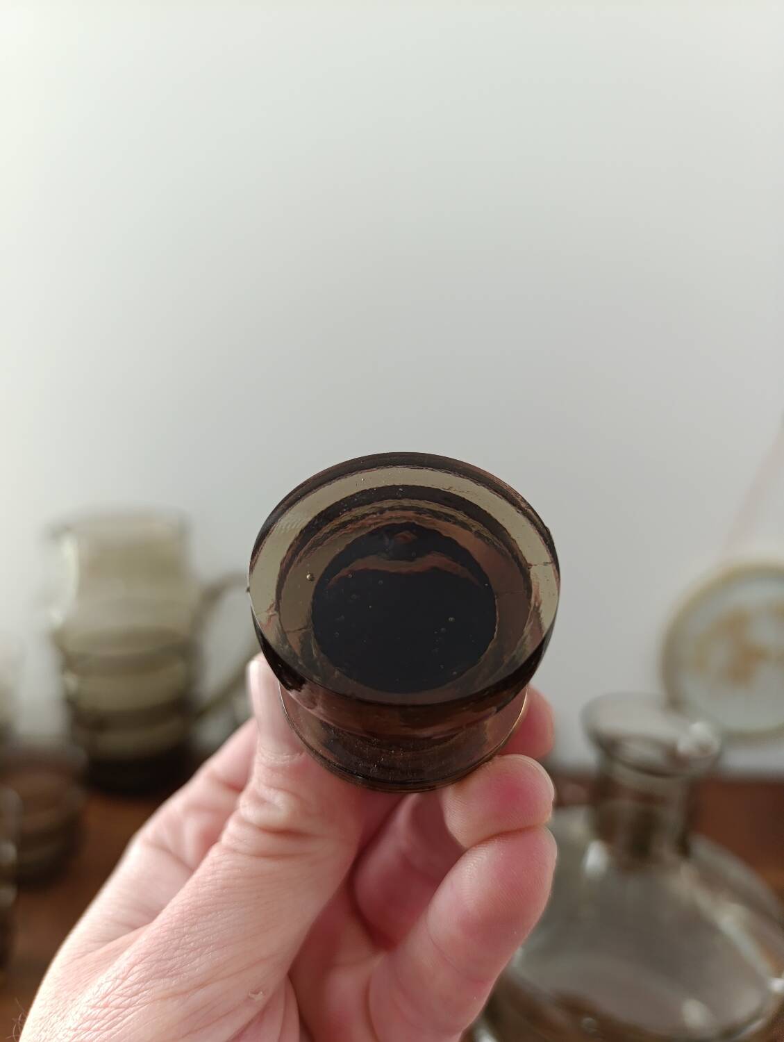 Service à Boisson Vintage Prestige XL - Verre Fumé Ambré Années 60/70