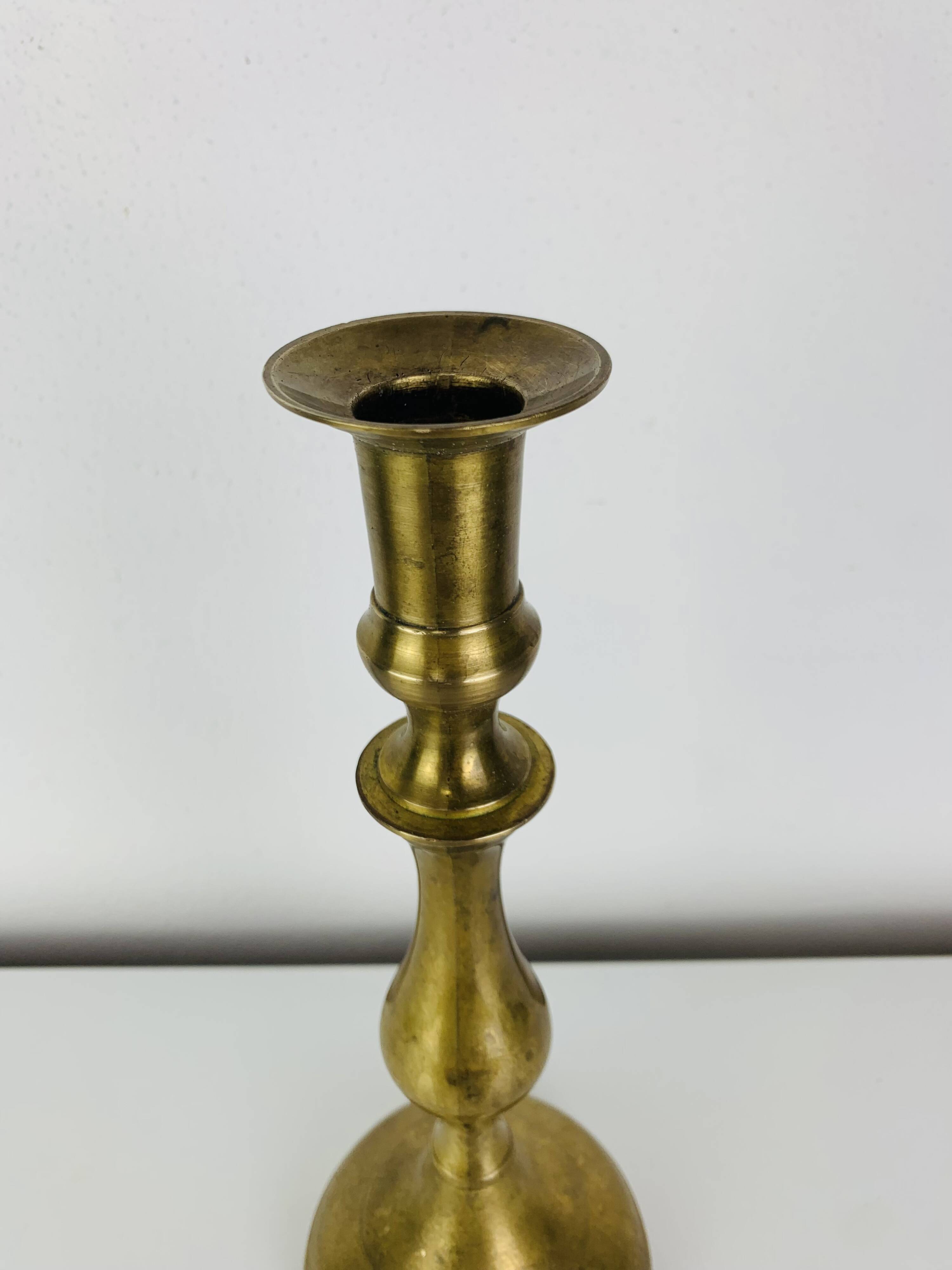 Vintage brass candlestick 26 cm