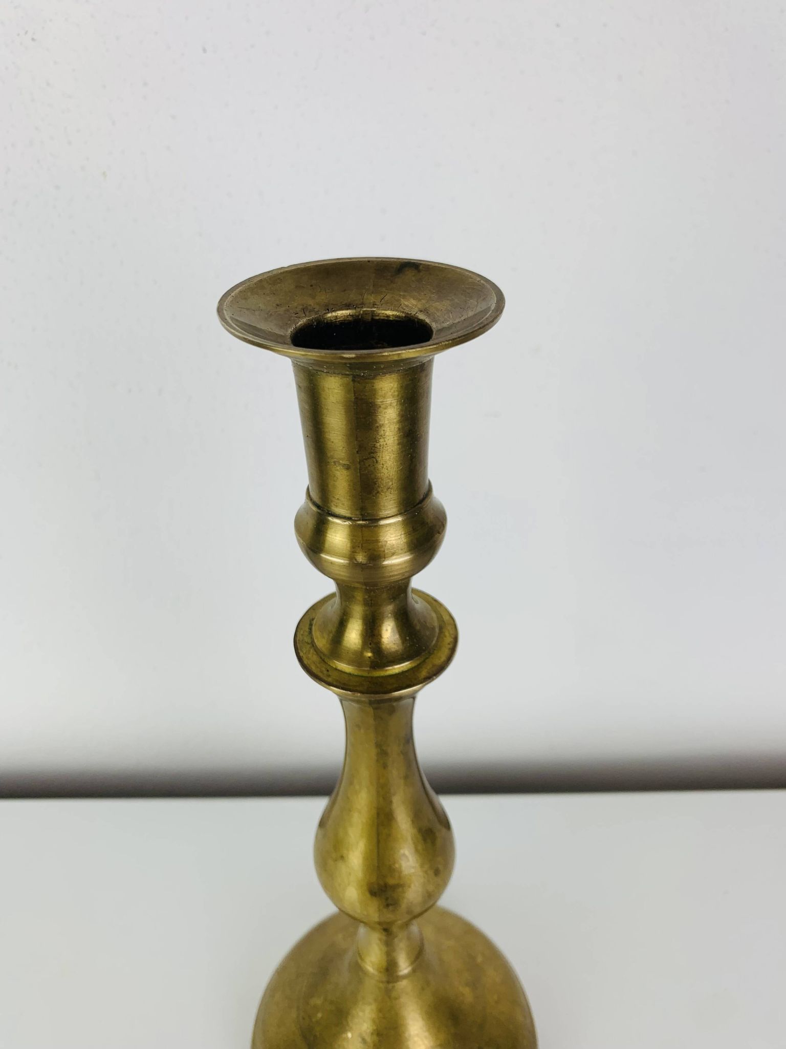 Bougeoir laiton vintage 26 cm