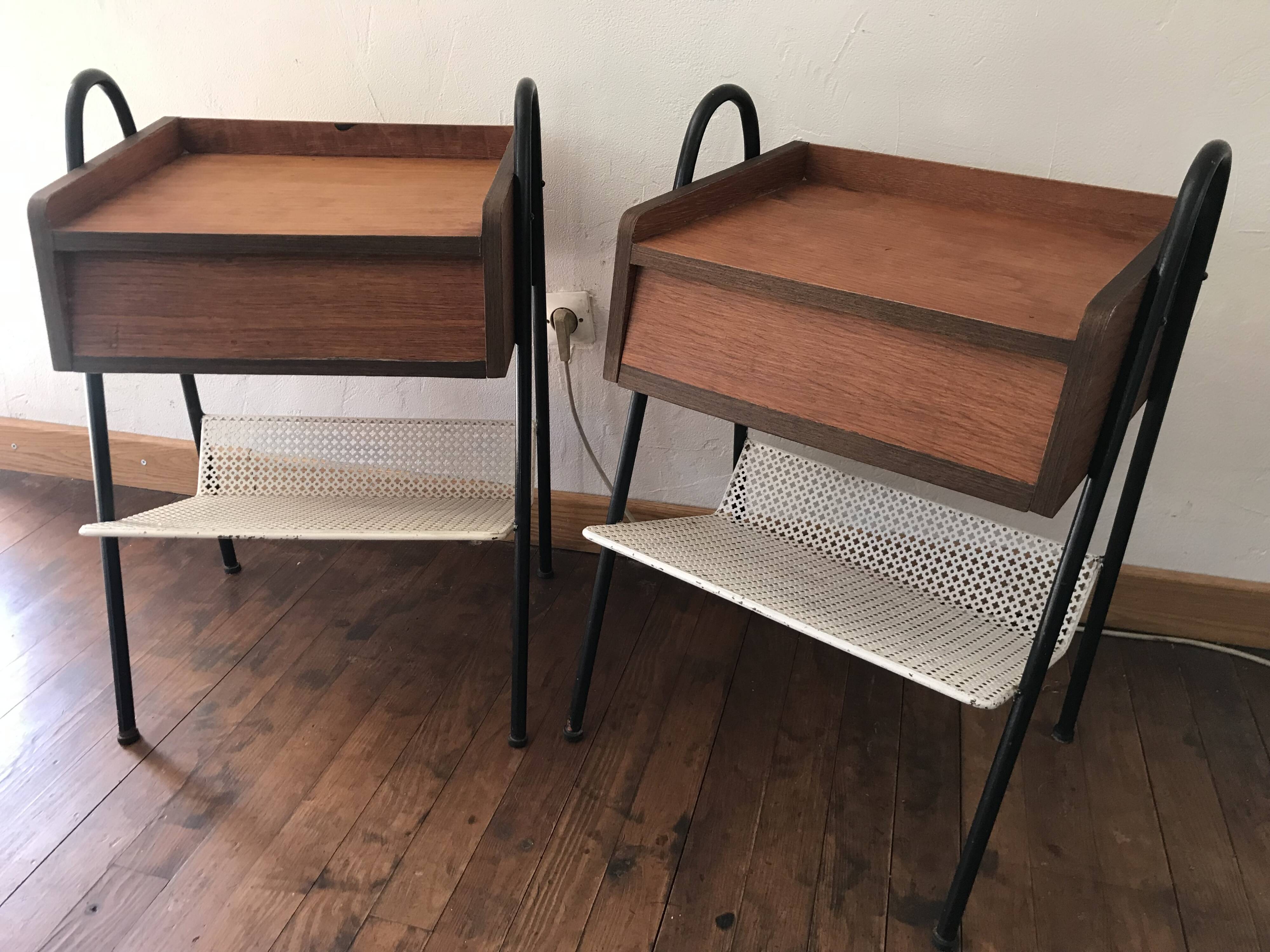 Paire de chevet 1950