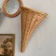 Panier à accrocher, osier clair