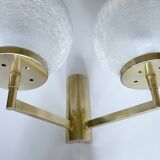 Pair Vintage Bubble Glass Wall Lights