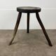 3 primitive stools, folk art