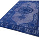 Handmade contemporary oriental  blue carpet 1970s 208 cm x 315 cm