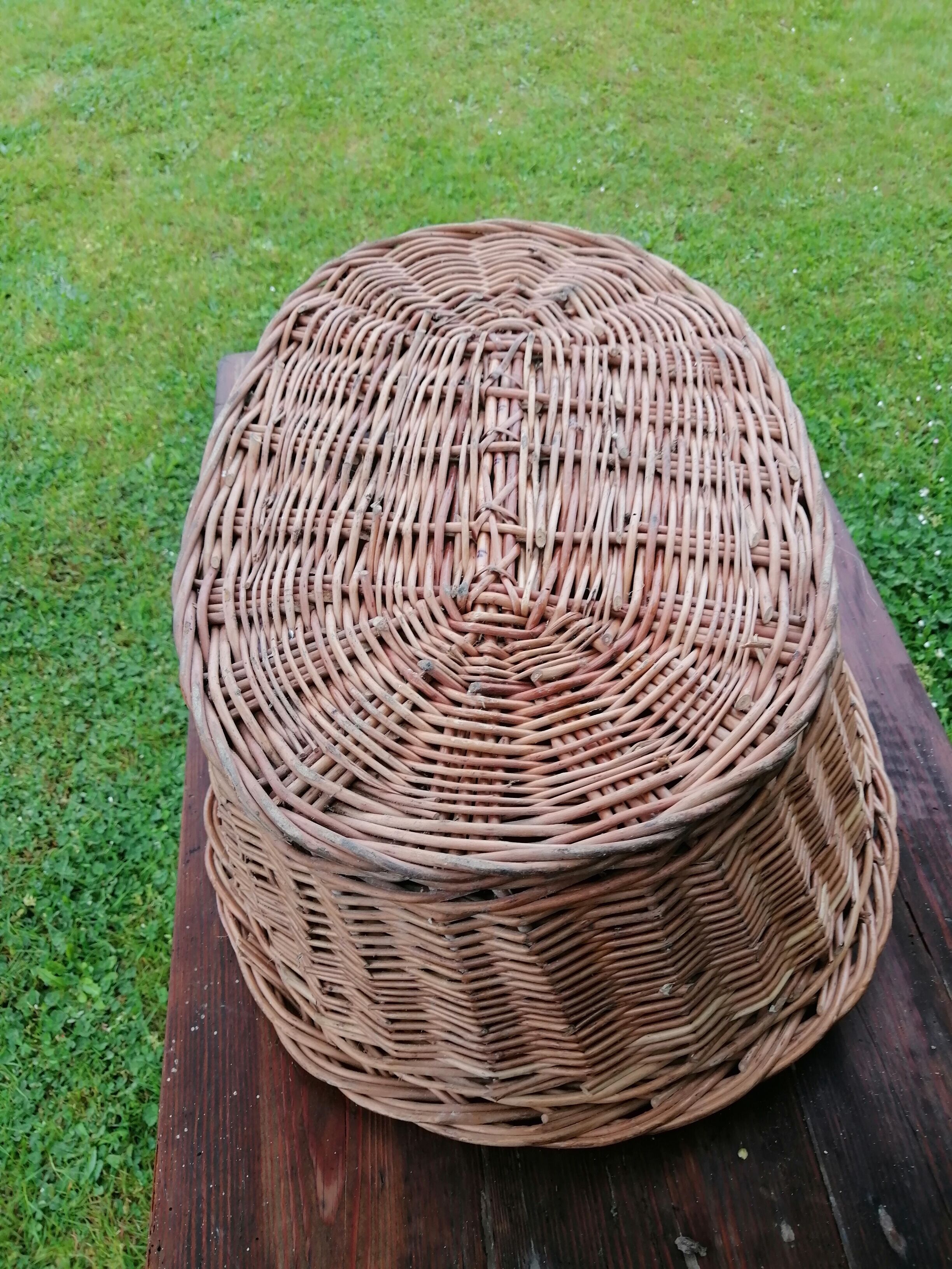 Wicker basket for dogs or cats vintage handmade