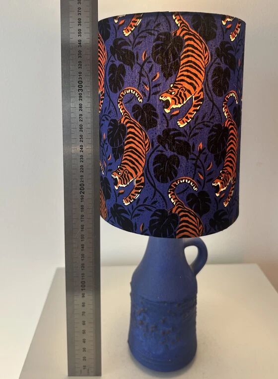 Vintage vase lamp - Boho style - cordless for balcony