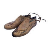 Former pair of wooden shoetrees