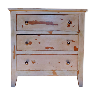 Patinated chest of drawers