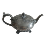 English teapot nineteenth century pewter
