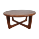 Niels Bach teak coffee table, Denmark 1970s