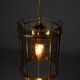 Suspension lanterne en verre et métal, Italie, 1970s