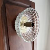 Vintage wall sconce moulded glass