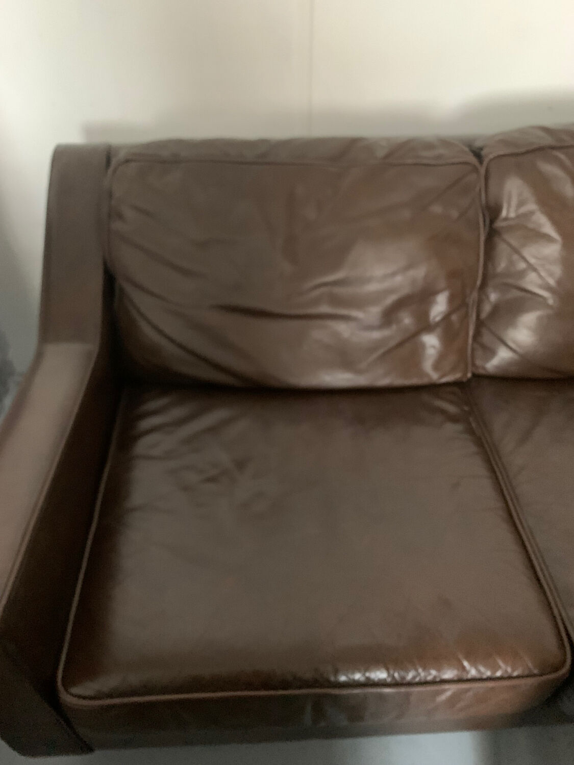 4 seater genuine leather sofa
