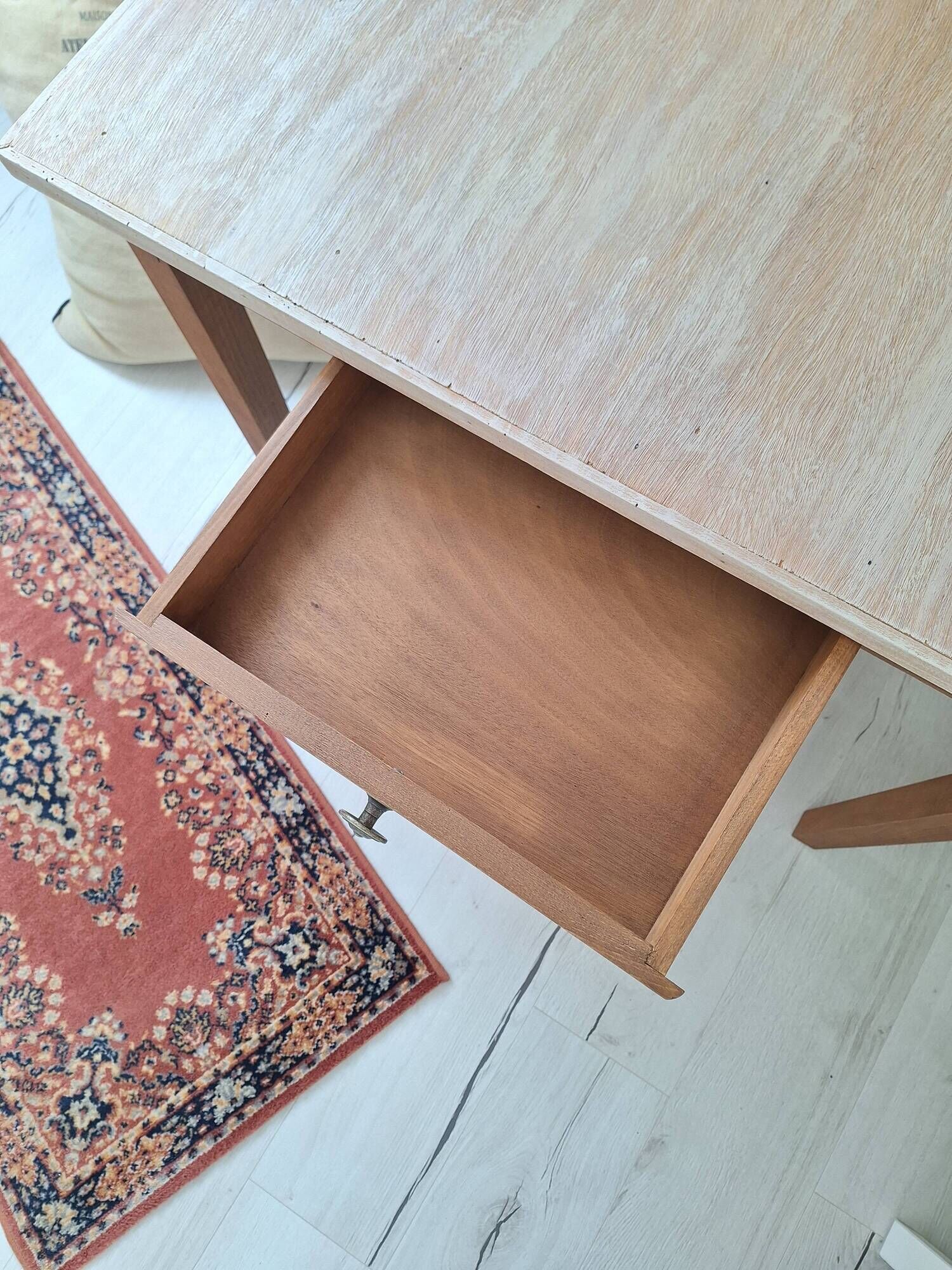 Farmhouse-style wooden desk / side table