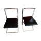 Pair of "Luisa" chairs by Marcello Cuneo for Mobel Italia 70's
