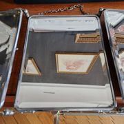 Miroir triptyque de barbier