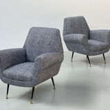 Pair of armchairs by Gigi Radice for Minotti