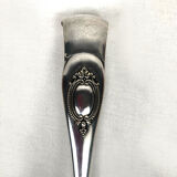 Set of three silver metal service cutlery
