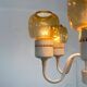 Swedish mid-century chandelier T526 with amber glass by Hans-Agne Jakobsson for Hans-Agne Jakobsson Ab, 1960s.