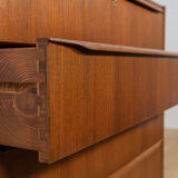 Mid-century teak dresser with dressing table, Denmark, 1960s