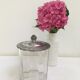 Old glass and silver metal candy