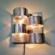 Chromed metal wall light, Goffredo Reggiani 1960s-70s