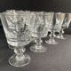 10 crystal port stemmed glasses - XXth