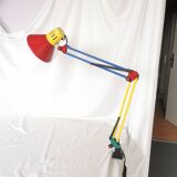 Architect lamp, articulated, multicolor, postmodern, 1980