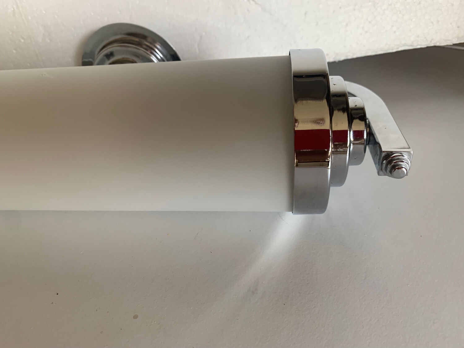 Vintage art deco wall lamp, tube style, horizontal or vertical