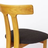 Set of 6 Danish 'T' shaped chairs – 1960s Mid-Century Modern Design