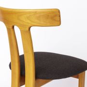 Set of 6 Danish 'T' shaped chairs – 1960s Mid-Century Modern Design