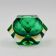 Geometric Murano Sommerso Vase in Emerald Green Glass, 1970s