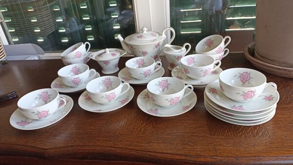 Service à thé ou à café en porcelaine de Limoges par Théodore Haviland des années 20