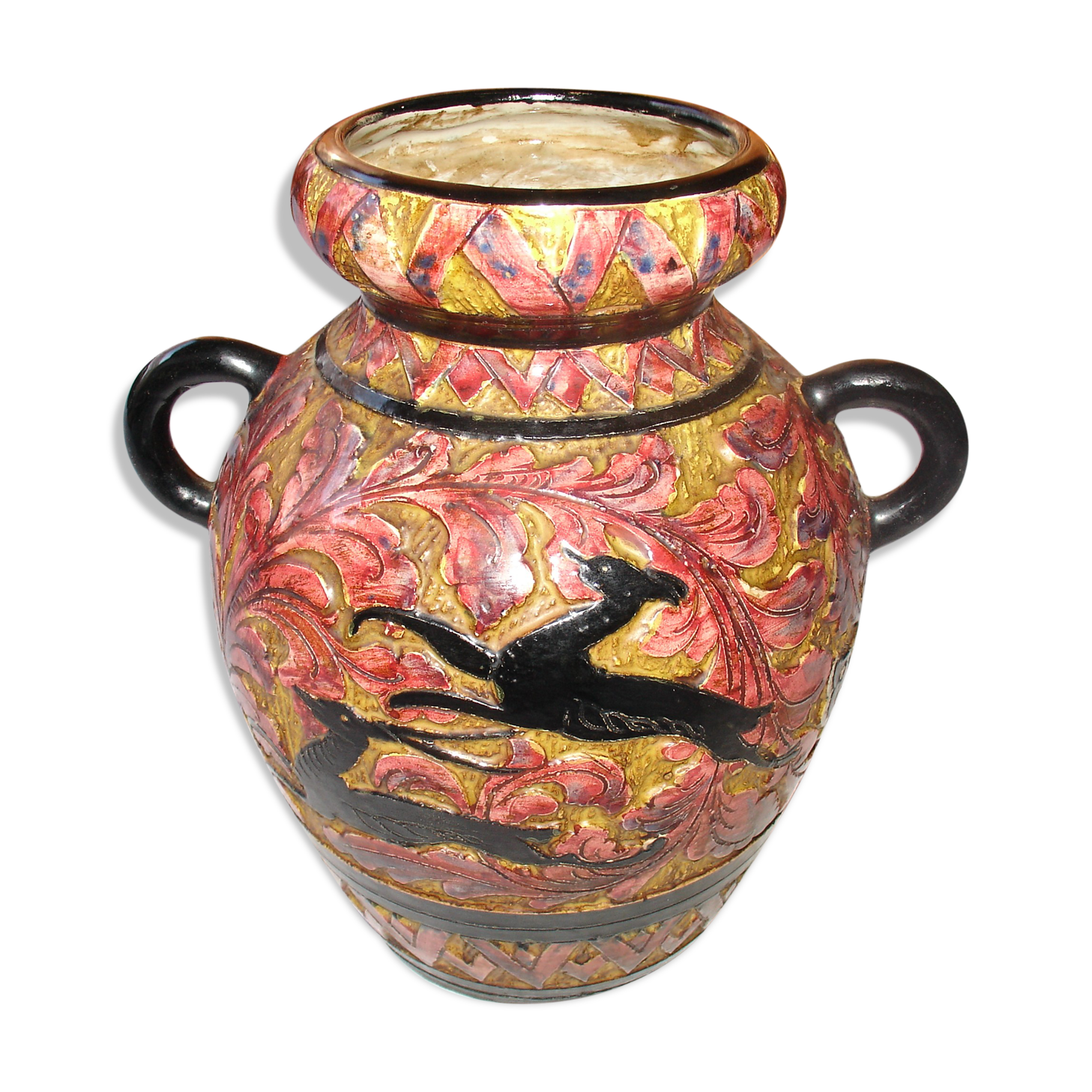 Ceramic vase from Perugia, Italy, circa 1950