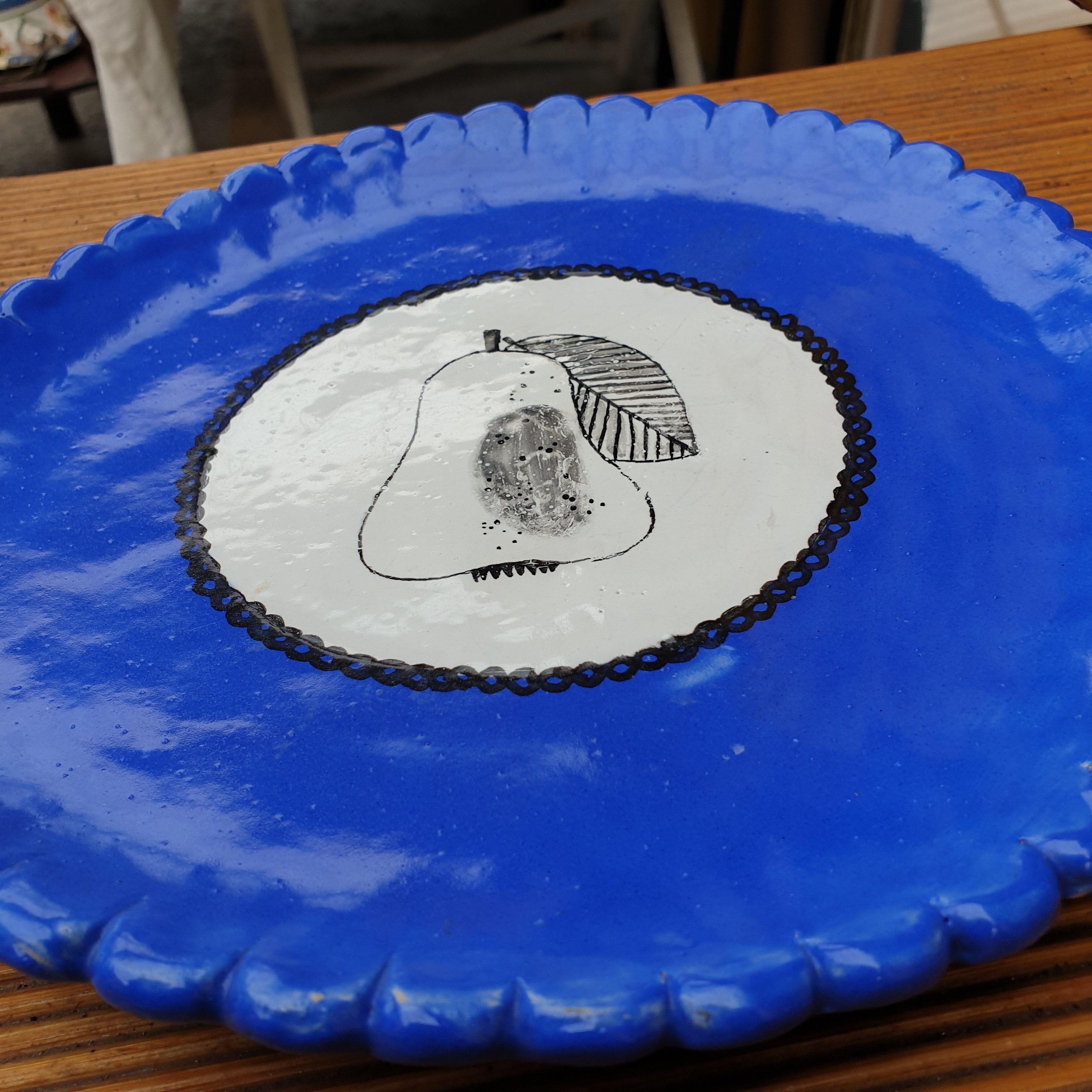 VINTAGE CERAMIC PLATE 1950