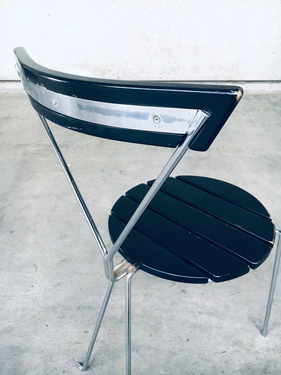 Mid-Century Modern Slender Design Chair, Italy, 1970s