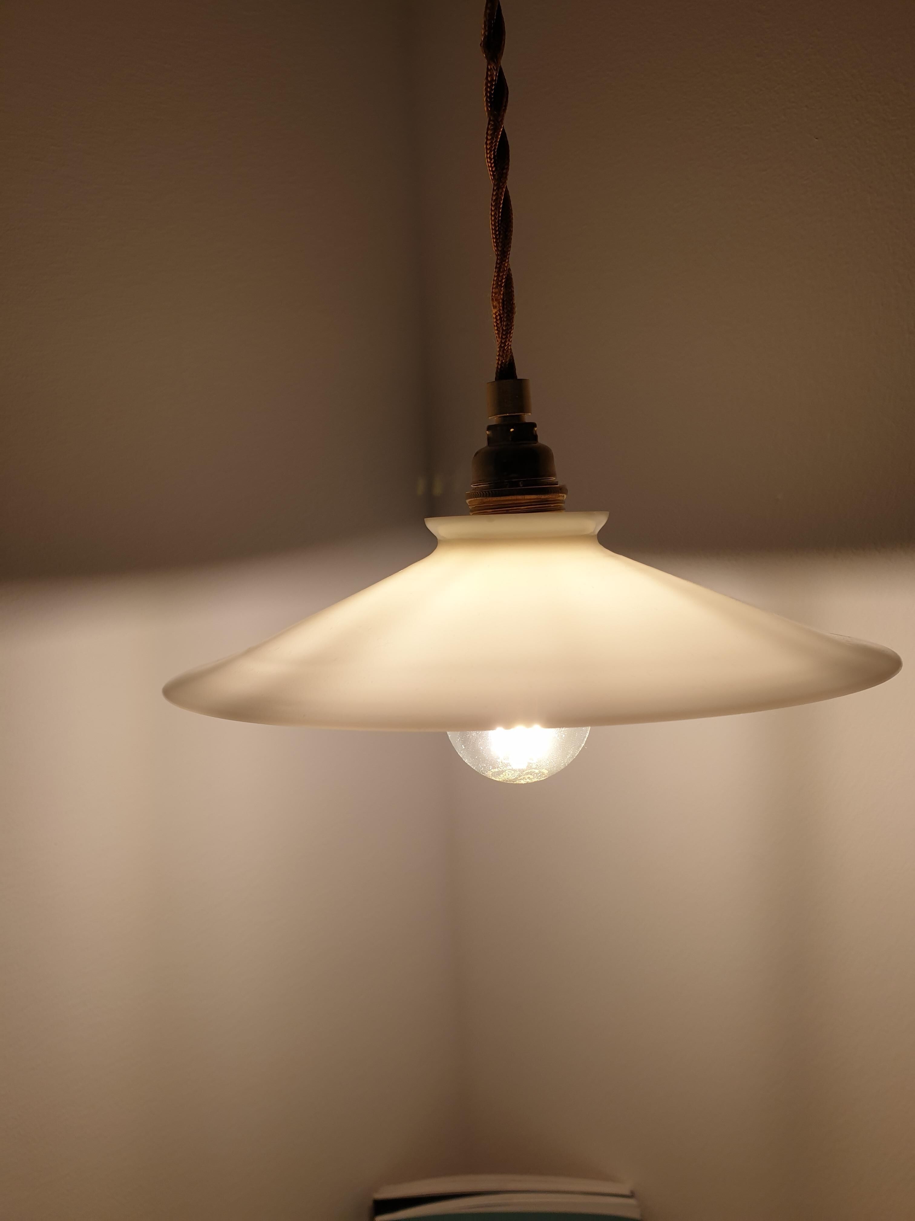 Small hanging in smooth opaline