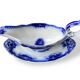 Large antique gravy boat on a Sarreguemines U&C earthenware tray