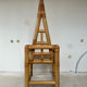 Fauteuil trône en bambou des années 70