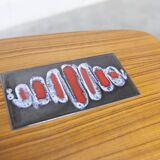 Nordic coffee table 1960 teak ceramic