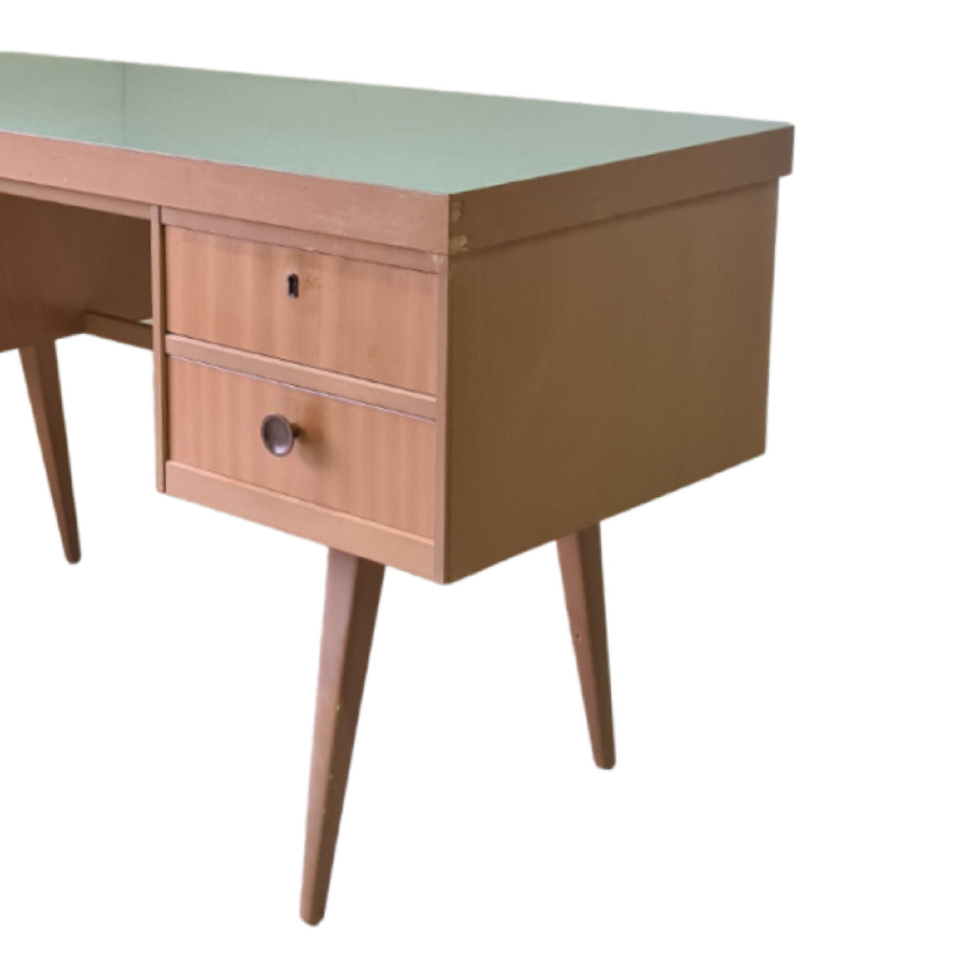 Beech and laminate writing desk by Ekawerk Horn Lippe, Germany 1960s